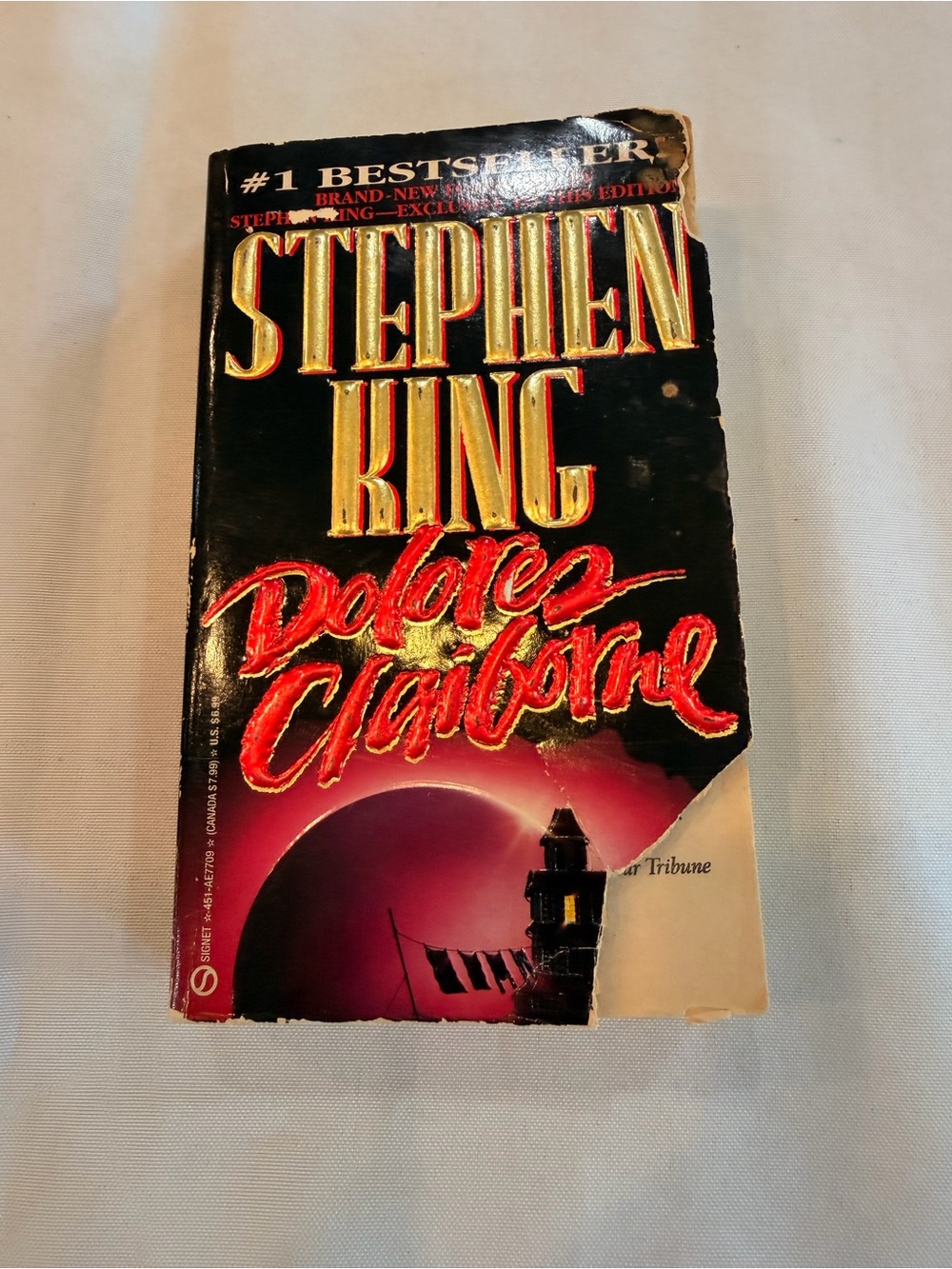 Dolores Claiborne by Stephen King Vintage First Signet Printing 1993 FAIR